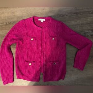 Lilly Pulitzer Fuchsia Cardigan Sweater